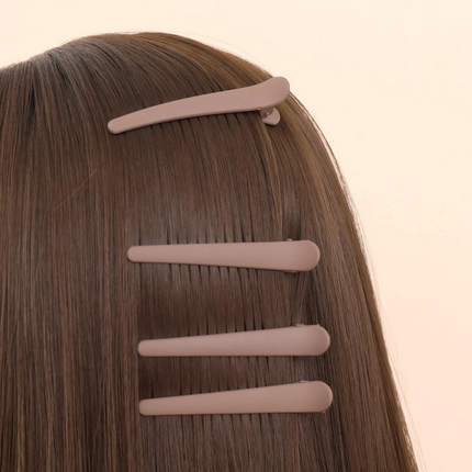 Haarspullen Haarclips bruin - 4st