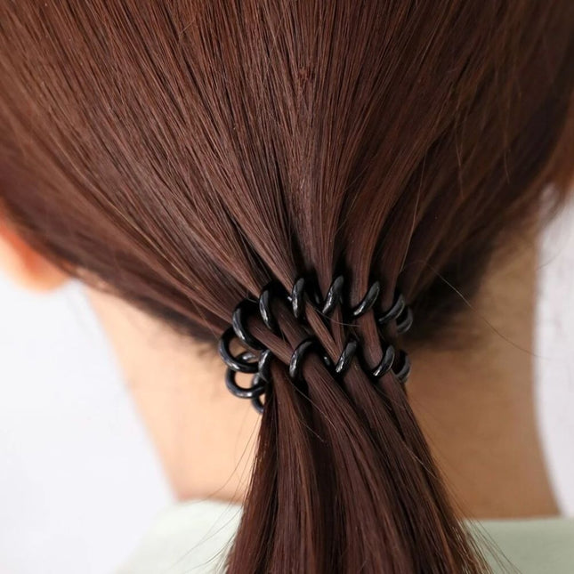 Haarspullen Haarelastiekjes spiraal multicolor - 6 st