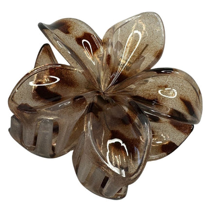 Haarspullen Haarklem Bloem Panter