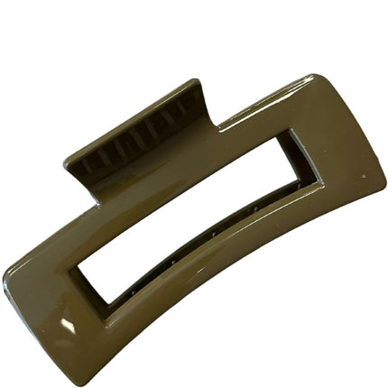 Haarspullen Haarklem Rechthoekig Mosterd Groen Glans