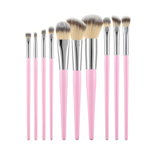 Haarspullen Make-Up Brush Set - 10st.