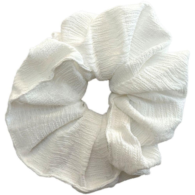 Haarspullen Scrunchie groot formaat - wit