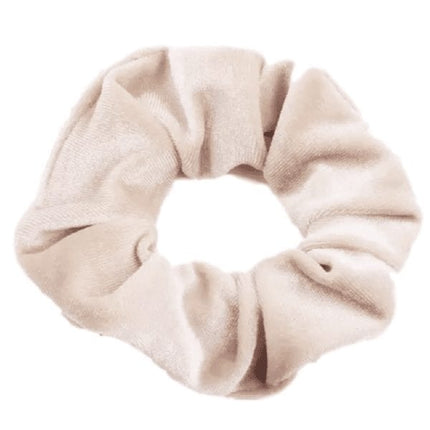Haarspullen Scrunchie Velvet Beige