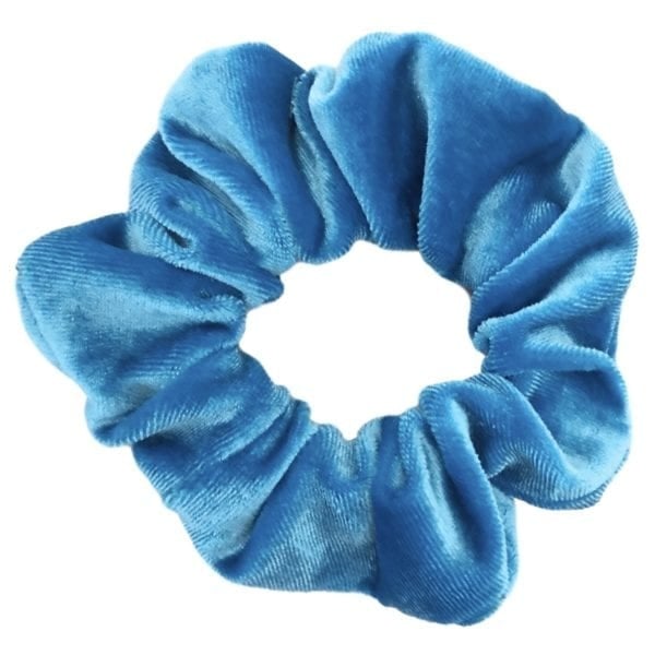 Haarspullen Scrunchie Velvet Lichtblauw