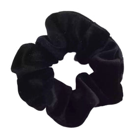 Haarspullen Scrunchie Velvet Zwart