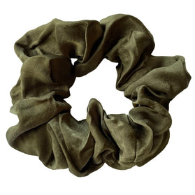 Haarspullen Scrunchie Zijde Groen