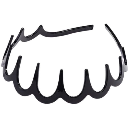 Haarspullen Trendy Zigzag Haarband Zwart