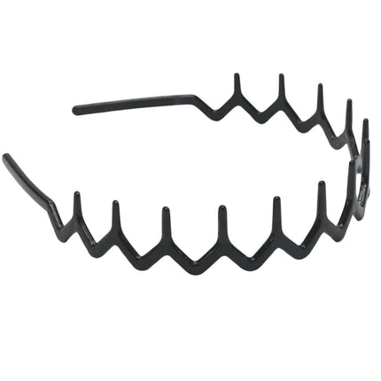 Haarspullen Trendy Zigzag Haarband Zwart