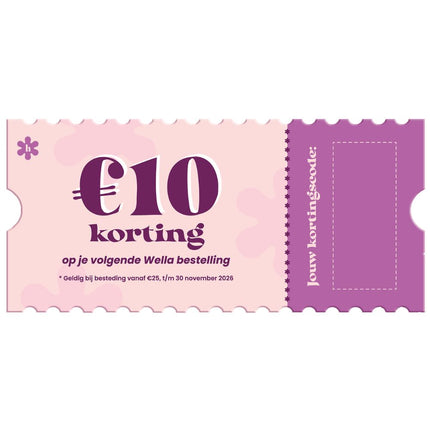 Haarspullen Wella Giftvoucher €10