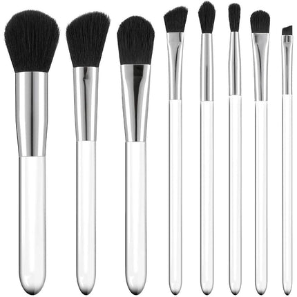 Haarspullen.nl Make-Up Brush Set Wit - 8st