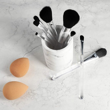 Haarspullen.nl Make-Up Brush Set Wit - 8st