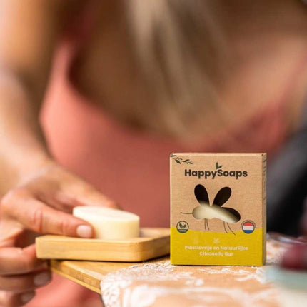 HappySoaps Anti-Insect Bar Citronella & Krachtige Munt - 2 x 20g