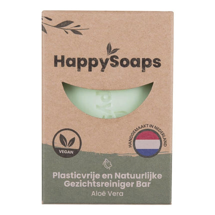 HappySoaps Gezichtsreiniger Bar Aloe Vera - 70g