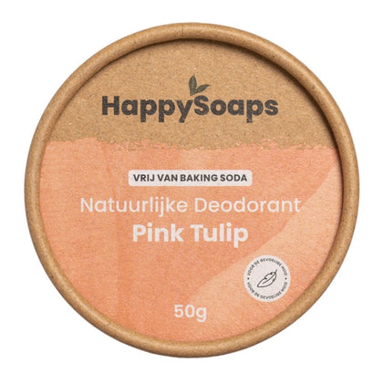 HappySoaps Natuurlijke Deodorant Gevoelige Huid Pink Tulip - 50ml