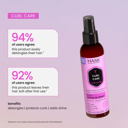HASK Curl Care 5-in-1 Leave-In Spray- 175 ml