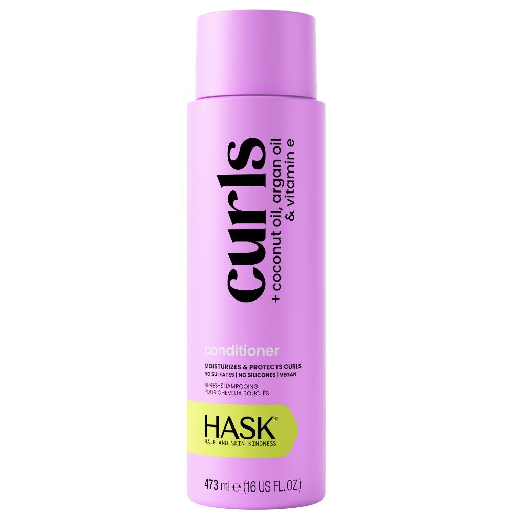 HASK Curls + Argan, Coconut & Vitamin E Oils Conditioner - 473ml