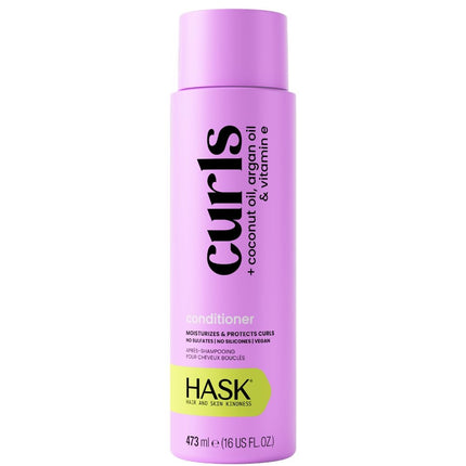 HASK Curls + Argan, Coconut & Vitamin E Oils Conditioner - 473ml