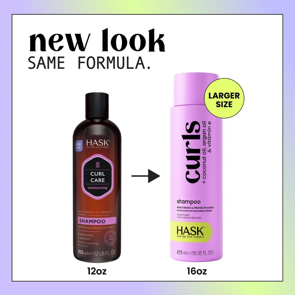 HASK Curls + Argan, Coconut & Vitamin E Oils Defining Cream - 198ml