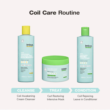 Imbue Curl Awakening Sulphate Free Cream Cleanser - 400ml