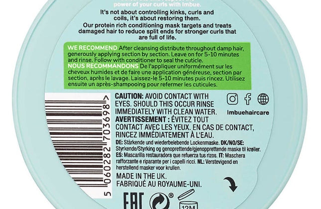 Imbue Curl Restoring Intensive Mask - 300ml