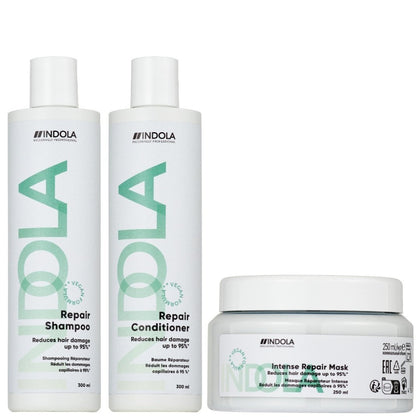 Indola Intense Repair Set - 300+300+250ml