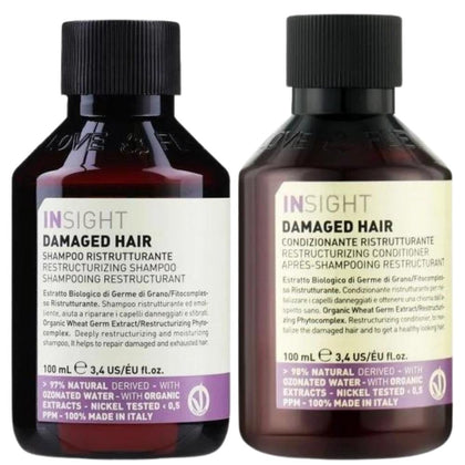 Insight Damaged Hair Restructurizing Travelsize Set - 2x100ml