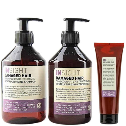 Insight Damaged Hair Restructurizing Trio - 400+400+250ml