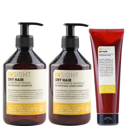 Insight Dry Hair Nourishing Trio - 400+400+250ml