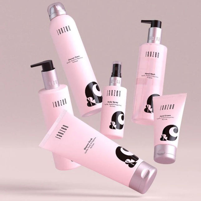 Janzen &C Shower Scrub Vanilla Peach & Happiness - 200ml