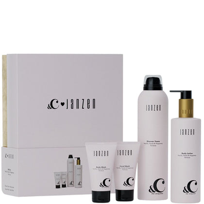 Janzen Gift Set &C Vanilla Peach & Happiness - 2x250+2x40ml