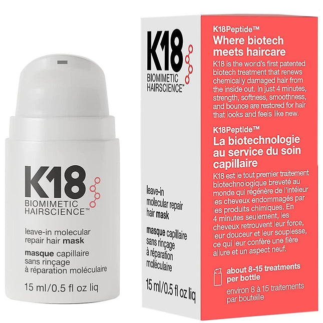 K18 Leave-In Molecular Repair Hair Mask - 15ml