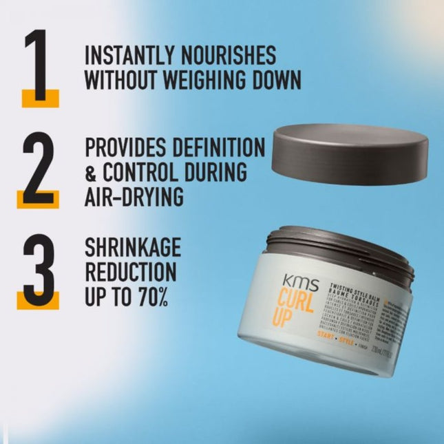 KMS Hair Curl Up Twisting Style Balm -  230ml