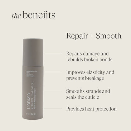 LANZA Keratin Healing Oil Bond Smoothing Styler - 140ml