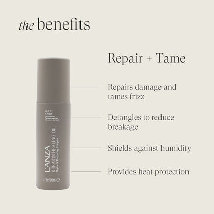 LANZA Keratin Healing Oil Defrizz Cream - 140ml