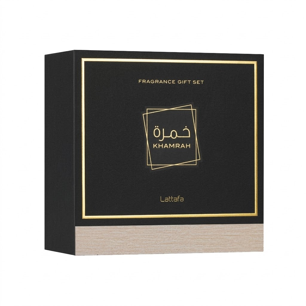 Lattafa Khamrah Giftset - 100ml+12ml+50ml