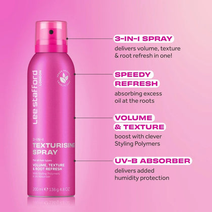 Lee Stafford 3-in-1 Texturising Spray - 200ml