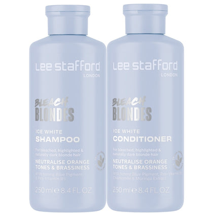 Lee Stafford Bleach Blondes Ice White Set - 2x250ml