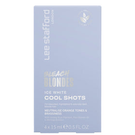 Lee Stafford Bleach Blondes Ice White Toning Cool Shots - 4x 15ml