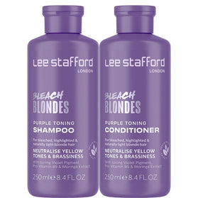 Lee Stafford Bleach Blondes Purple Toning Set - 2x250ml