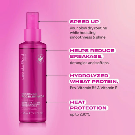 Lee Stafford Hair Drying Accelerator - 150ml