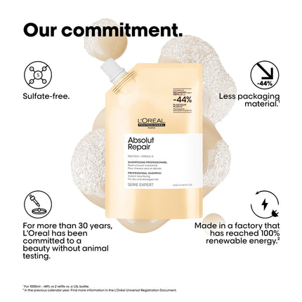 L'Oréal Professionnel Absolut Repair Shampoo Refill - 1000ml