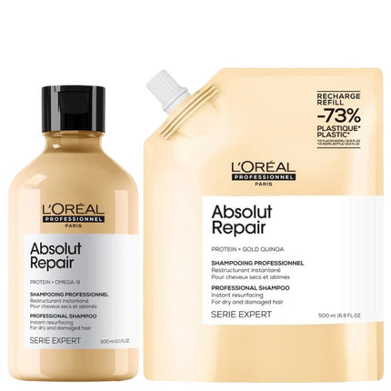 L'Oréal Professionnel Absolut Repair Shampoo Refill Set - 300+500ml