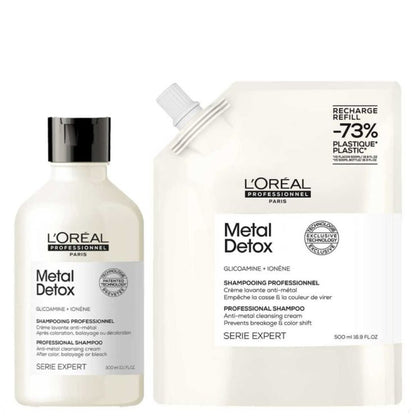 L'Oréal Professionnel Metal Detox Shampoo Refill Set- 300+500ml