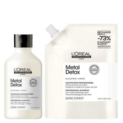 L'Oréal Professionnel Metal Detox Shampoo Refill Set- 300+500ml