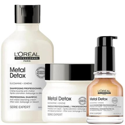 L'Oréal Professionnel Metal Detox Trio Limited Edition Set - 300+250+50ml