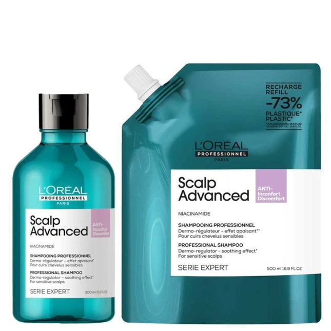 L'Oréal Professionnel SE Scalp Advanced Anti-Discomfort Shampoo Refill Set - 500+300ml
