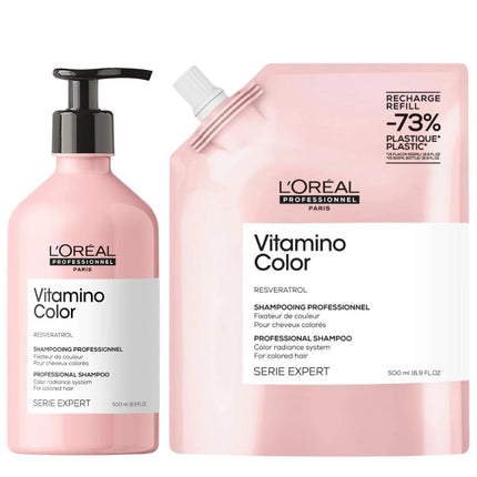 L'Oréal Professionnel Vitamino Color Shampoo Refill Set - 2x500ml