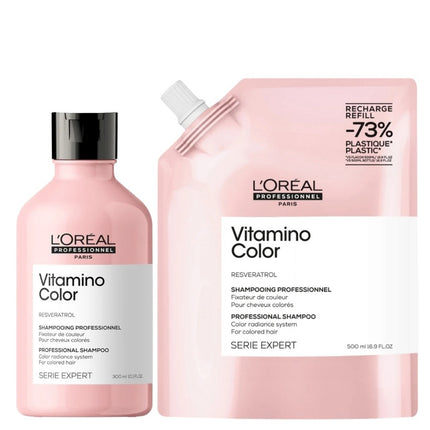 L'Oréal Professionnel Vitamino Color Shampoo Refill Set - 300+500ml