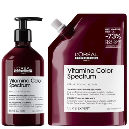 L'Oréal Professionnel Vitamino Color Spectrum Shampoo Refill Set - 2x500ml