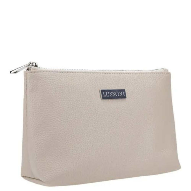 Lussoni Beauty Bag Vegan Leather - Beige
